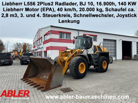 Liebherr L Plus Radlader Schnellwechsler Epa Joystick