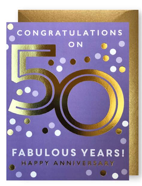 HAPPY 50TH ANNIVERSARY CARD