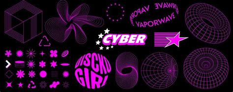 Cyberpunk Symbols Vector Art, Icons, and Graphics for Free Download