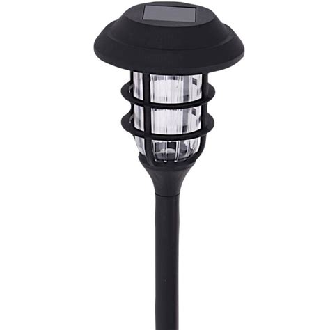 Lampa Solarna Led Ogrodowa Lampka Ekologiczna Wbijana Czarna Cm