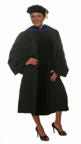 Doctoral gowns and PhD gown to go with tam and hood for academic regalia