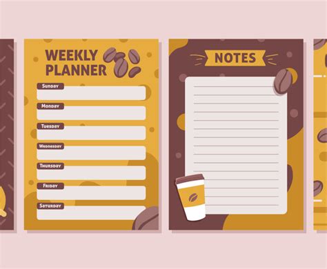 Coffee Journal Template Vector Art & Graphics | freevector.com