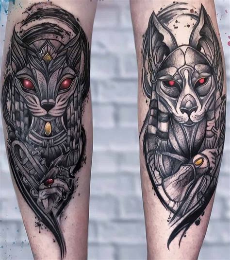 Bastet Tattoos: Meanings, Tattoo Designs & Ideas | Bastet tattoo, Anubis tattoo, Egyptian tattoo