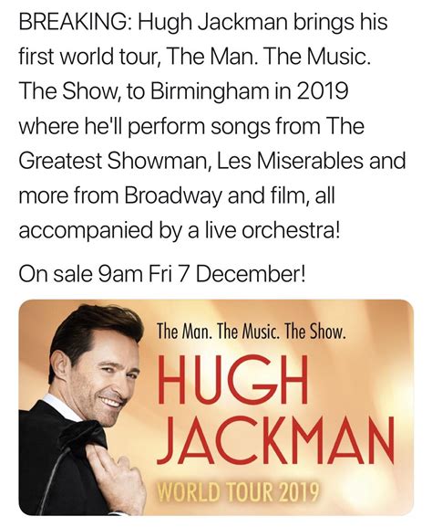 Hugh Jackman - One Man Show : r/Broadway