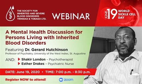 You're invited to join a webinar on mental health for persons in