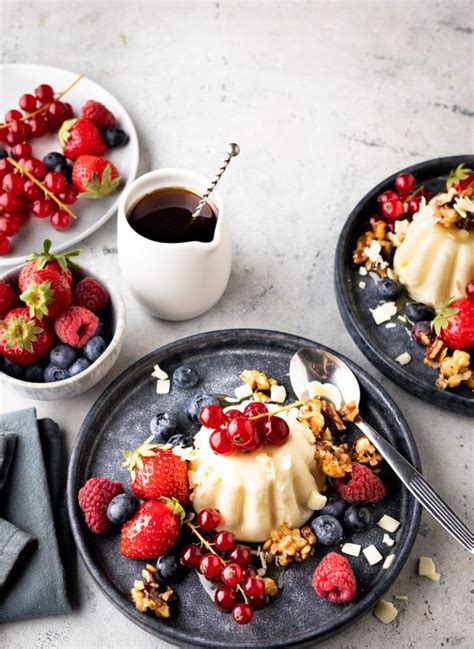 Yoghurt Panna Cotta Met Rood Fruit Receta