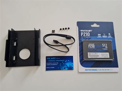 Patriot SSD P210 512GB SATA, 2.5 + set za ugradnju - Novo / R1