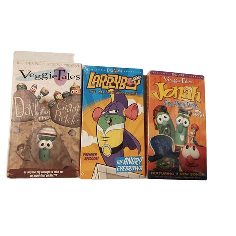 Veggie Tales VHS Lot Larryboy Jonah Dave Etsy