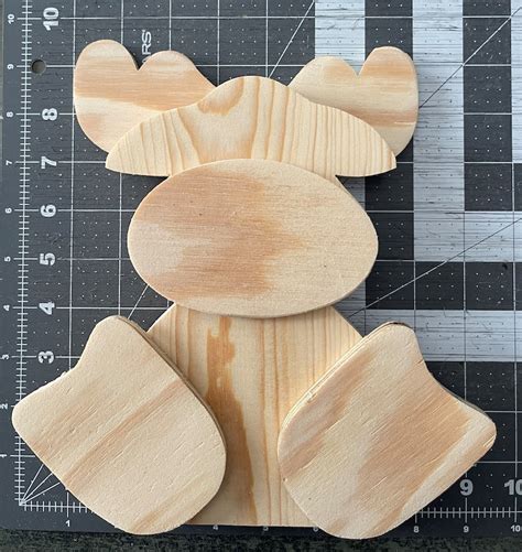 Mini DIY Moose Unfinished Wood Craft Kit Etsy