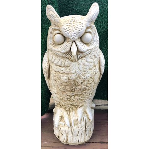 Owl Large Concrete Statue 1026 Wantirna Garden Ornaments And Pots