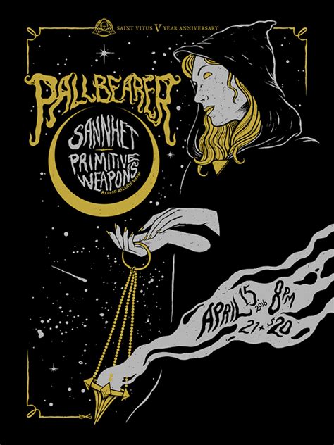 Pallbearer show poster on Behance