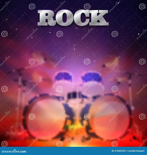 Abstract Rock Music Background Stock Vector Illustration Of Grunge