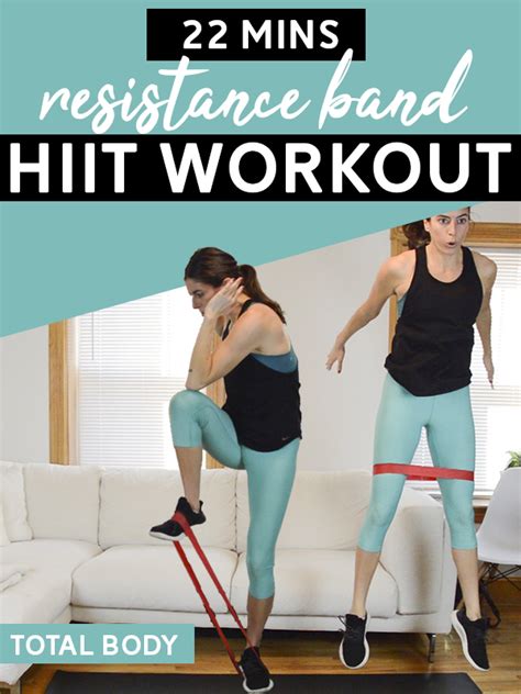 Resistance Band Hiit Workout Total Body 22 Mins