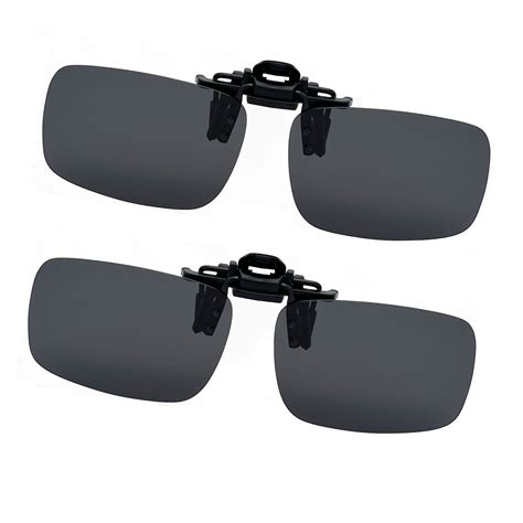 Wyj Polarized Lenses Flip Up Clip On Sunglasses Uv400 To Wear Over Prescription Glasses For