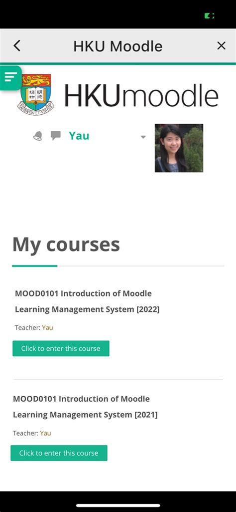 Access Moodle On Hku App Information Technology Services