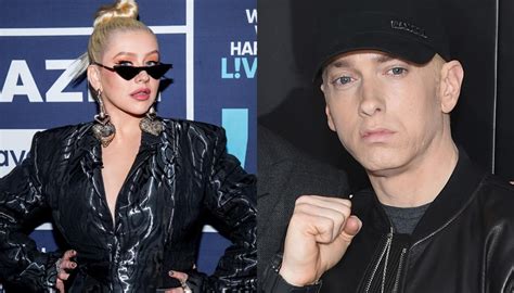 Get A New Gig Christina Aguilera Condemns Eminem For Dissing Artists