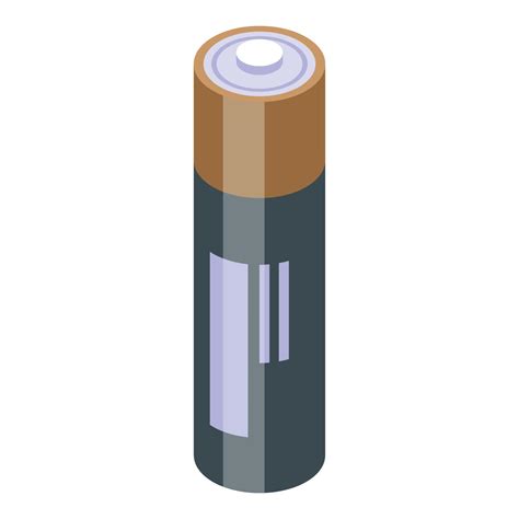 Aa Battery Icon Isometric Style Vector Art At Vecteezy