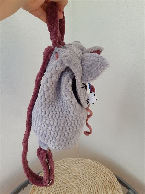 Cat Backpack Crochet Pattern Amigurumi Crochet Cat Bag Etsy