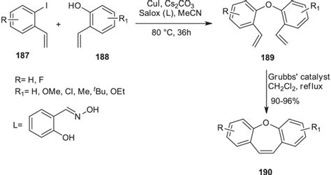 Cu And Rucatalyzed Synthesis Of Dibenzo B F Oxepin Derivatives