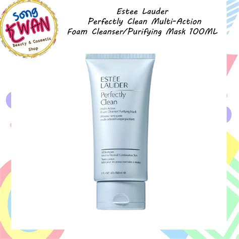 Estee Lauder Perfectly Clean Multi Action Foam Cleanser Purifying Mask 100ml Shopee Thailand