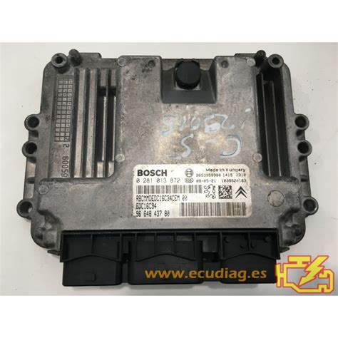 ECU BOSCH EDC16C34 4 11 0281013872 CITROEN C5 1 6 HDI 110CV 9664843780