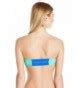 Women S Shades Of The Sea Color Block Bandeau Bikini Top Azure