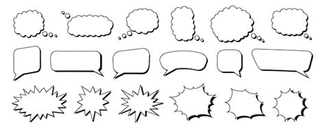 Premium Vector Set Of Chat Speech Bubble Templates Modern Vector Flat