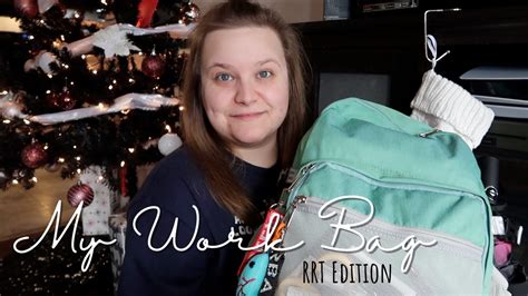 Whats In My Work Bag Respiratory Therapy Rrt Erin Blake Youtube