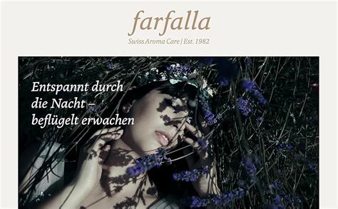 Farfalla Schlaf Schön Lavendel Gute Nacht Kissenspray 30 ml Amazon de