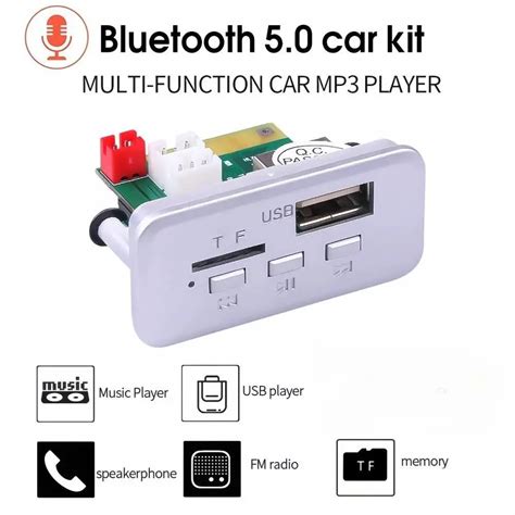 Placa Decodificadora De MP3 Player DC 12V Bluetooth 5 0 Música Em