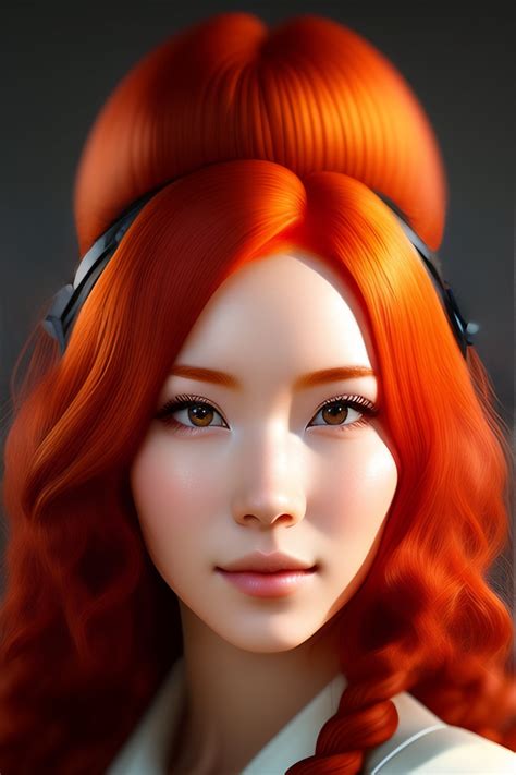 Lexica Lifelike Red Haired Anime Girl