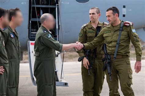 Idf Chief In Skies Above Gaza Everyone Is Behind You Until Victory