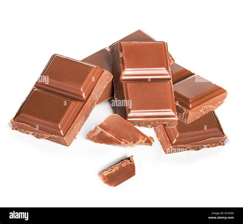 Chocolate Isolated On White Background Stock Photo Alamy