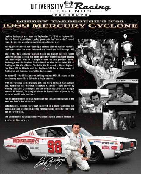 Get Your LeeRoy Yarbrough and Cale Yarborough Cars!!! – Talladega and ...