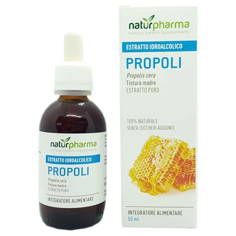 Propoli Tintura Madre Idroalcolica Estratto Puro Flacone Da 50 Ml In