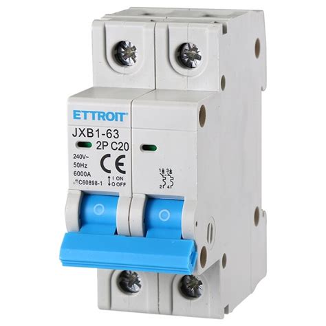 Attacco Din Ettroit Interruttore Magnetotermico 2p 20a 220v 6ka Atm Domotic Srl By Tuttoled