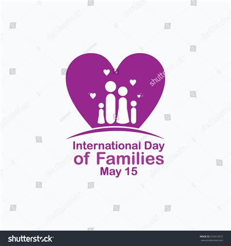 International Day Families Logo Vector Template Stock Vector (Royalty ...