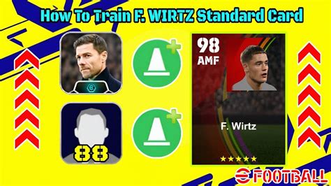 Train Max Level Up F WIRTZ 98 Standard Card EFootball 2024 Mobile