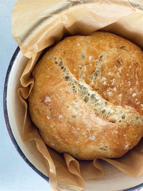 No Knead Garlic Rosemary Bread — Life By Alena Rosemary Bread