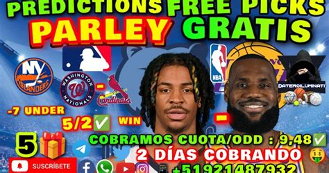 Dias Segu Dos Cobrando Pron Sticos Y Predicciones Parley Nhl Nba