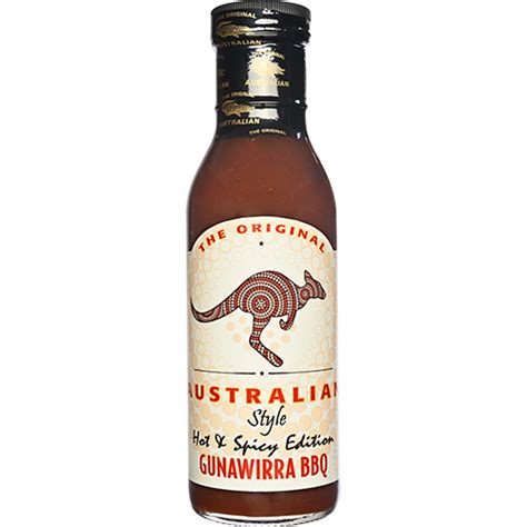 The Original Australian Gunawirra Hotandspicy Bbq Sauce 355ml Sb Union Shop