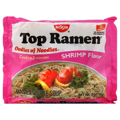 Top Ramen Shrimp Flavor Oodles Of Noodles Soup From Nissin Nurtrition