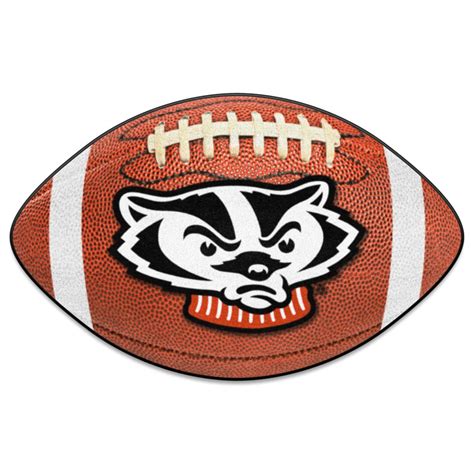 Officially Licensed NCAA Wisconsin Badgers Bucky Badger Football Rug - 20669518 | HSN