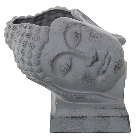 Figura Rostro Buda De Cer Mica Veta Muebles