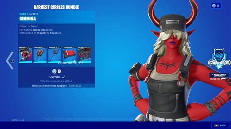 Fortnite New Darkest Circles Bundle In The Item Shop Preview Youtube