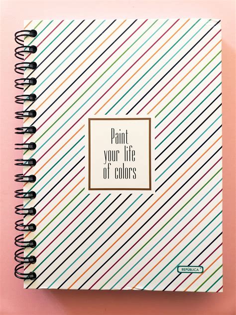 Libreta Pasta Dura Con Espiral Profesional Modelo Paint Your Life Of