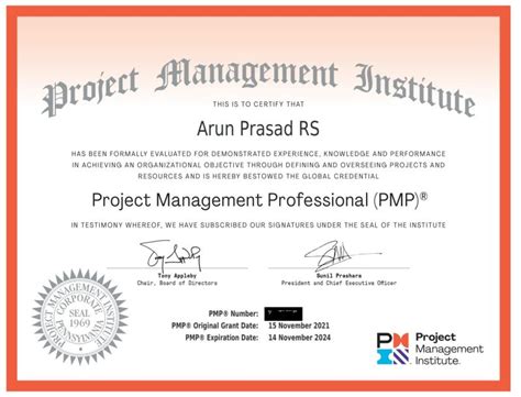 Arun Prasad Rs Pmp® On Linkedin Pmp Certified 50 Comments