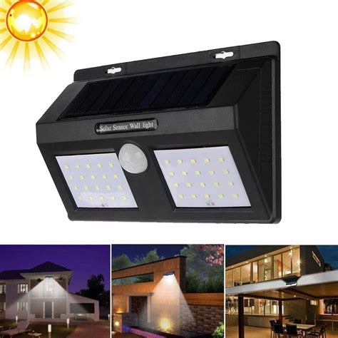 Luminária Solar Externa 40 Leds Sensor Movimento Fotocélula Mercado Livre