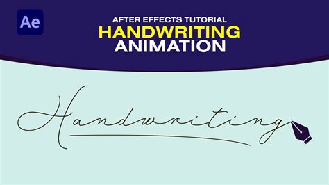 Handwriting Effect Animation In After Effects — Motion Caddy