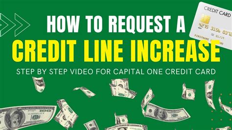 How To Request Credit Card Increase Capital One Credit Line Increase Step By Step Video Youtube